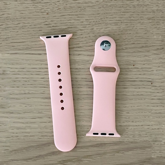 Apple Watch Strap Silicone Pink 38 or 40mm - Picture 5 of 6
